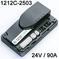 CURTIS CANopen Permanent Magnet Drive Motor Controller 1212C-2503, 24V 90A Class III Vehicle Controller