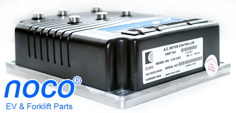 Programmable CURTIS AC Induction Motor Speed Controller, PMC Model 1230-2402, 24V / 200A, Working with 0-5K or 0-5V Throttle