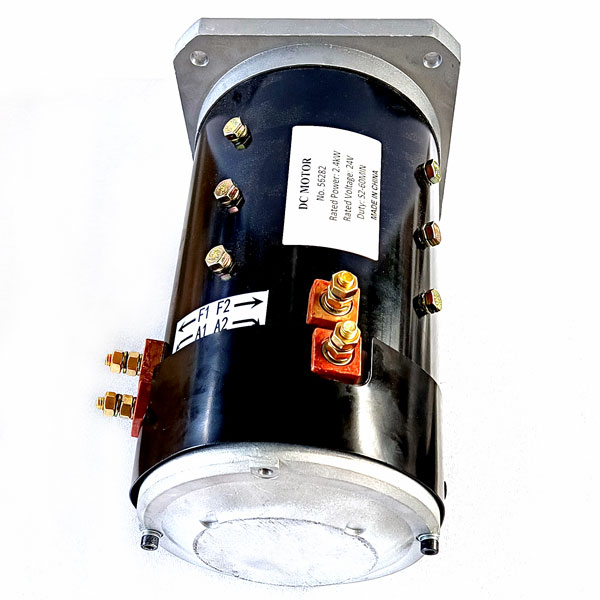 24V / 2.4kW DC SepEx Motor, Shunt Type, Compatible with GE 5BC49JB6002, GENIE Z45 Drive Motor, GENIE Part Number 94197 / 56282