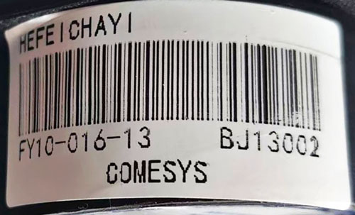 Product Code of COMESYS Throttle FY10-016-13