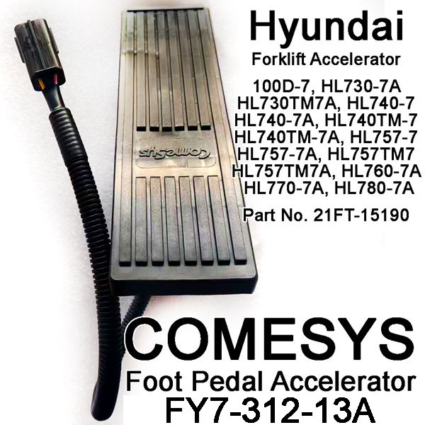 COMESYS Electric Accelerator Assembly FY7-312-13A, HYUNDAI Part Number 21FT-15190