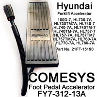 COMESYS Electric Accelerator Assembly FY7-312-13A, Hyundai Part Number 21FT-15190