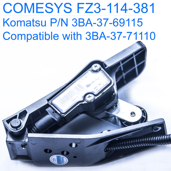 COMESYS Foot Pedal Throttle FZ3-114-381, Komatsu forklift accelerator 3BA-37-69115