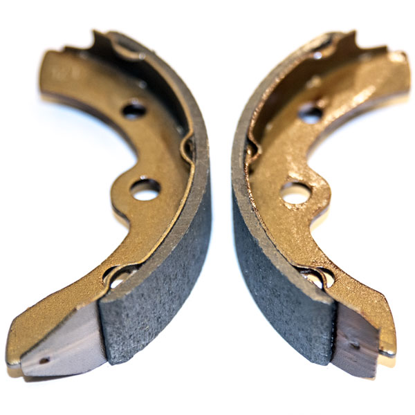 Club Car Brake Shoe Kit, Part Number 101823201 / 1018232-01, Self-Adjusting, 4 Pieces / Kit, Compatible With E-Z-GO 23364-G1 / 27249-G01, Compatible with Colombia Par Car 41819-86B, Compatible with Yamaha J55-W2536-00-00 J17-25340-00-00