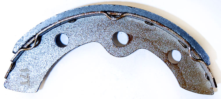 Club Car Brake Shoe Kit, Part Number 101823201 / 1018232-01, Self-Adjusting, 4 Pieces / Kit, Compatible With E-Z-GO 23364-G1 / 27249-G01, Compatible with Colombia Par Car 41819-86B, Compatible with Yamaha J55-W2536-00-00 J17-25340-00-00