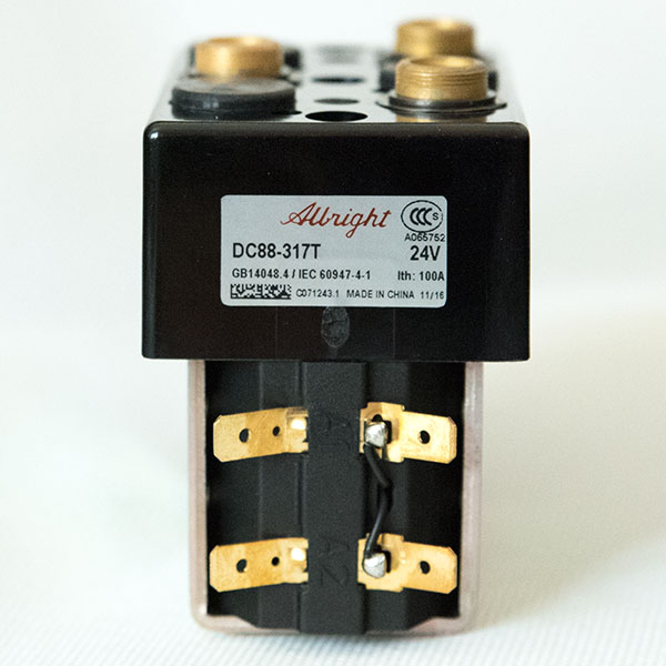 Albright DC Contactor / Solenoid DC88B-317T (Model with Magnetic Blowout), Monoblock Structure With Bracket
