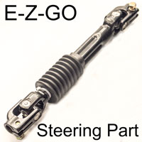 Universal Joint Intermediate Steering Shaft, E-Z-GO, Star EV, LVTONG Golf Cart Part, Telescopic, Non Hydraulic