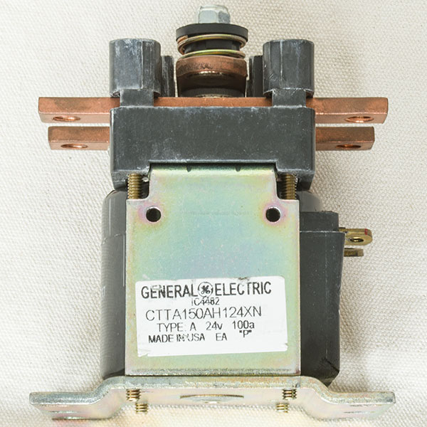 GE Single-Pole Single-Throw DC Contactor, 24V 150A DC Power Solenoid