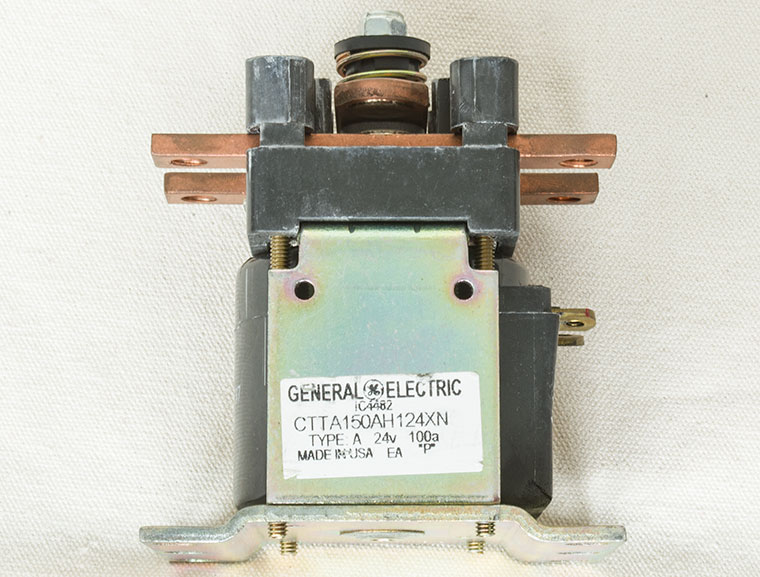 GE Single-Pole Single-Throw DC Contactor, 24V 150A DC Power Solenoid
