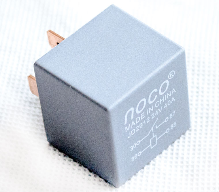40A Bosch Type DC Relay JD2912, Without Bracket, SPST, 1A Wiring Type SPST