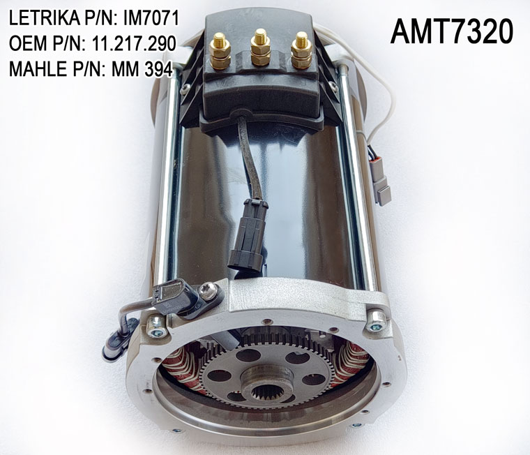 30V / 5.0kW MAHLE Three Phase AC Motor AMT7320, TOMBERLIN Golf Cart Utility Vehicle Traction Motor