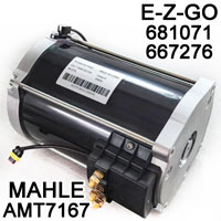 MAHLE AMT7167, 45V 7.0kW 3-Phase AC Induction Motor, LETRIKA 11.217.229, E-Z-GO / CUSHMAN / TEXTRON 72V Traction Motor, Part Number 667276 / 681071