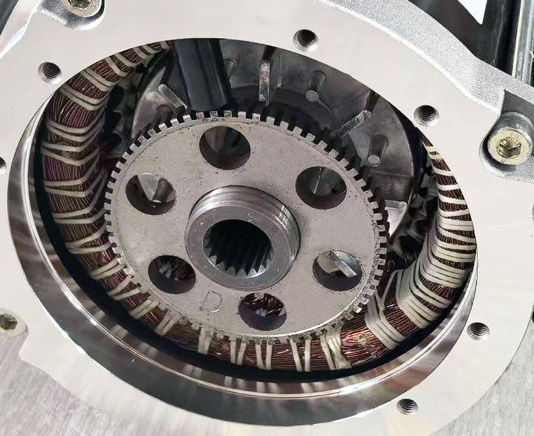 45V / 7.0kW MAHLE Three Phase AC Motor AMT7167, 72V E-Z-GO Golf Cart Utility Vehicle Traction Motor