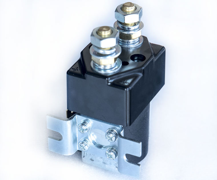 SPSD Normal Open DC Solenoid QCC26C-100A/10, Golf Cart Main Contactor, Interrupted Load 100A, Continuous Load 125A