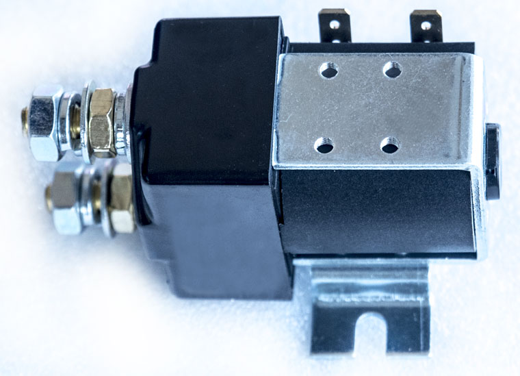 SPSD Normal Open DC Solenoid QCC26C-100A/10, Golf Cart Main Contactor, Interrupted Load 100A, Continuous Load 125A