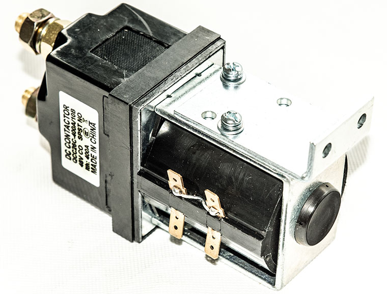Albright SW180, SW181, SW200, SW201, 200A / 400A SPST SPNO DC Contactor Installation Bracket, L Shape
