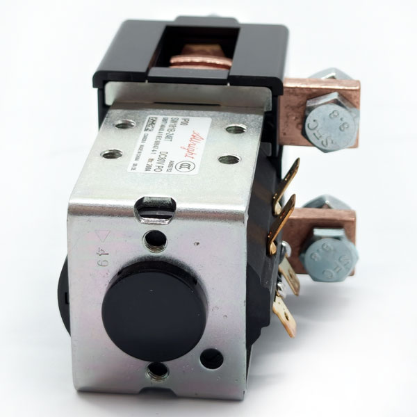 Albright Single Pole Double Throw DC Contactor SW181B-248T, SPDT, Rated for 80V 200A, With Magnetic Blowout, Designed for Regenerative Braking and Reversing in Electric Forklifts, Pallet Jacks, and Industrial Trucks