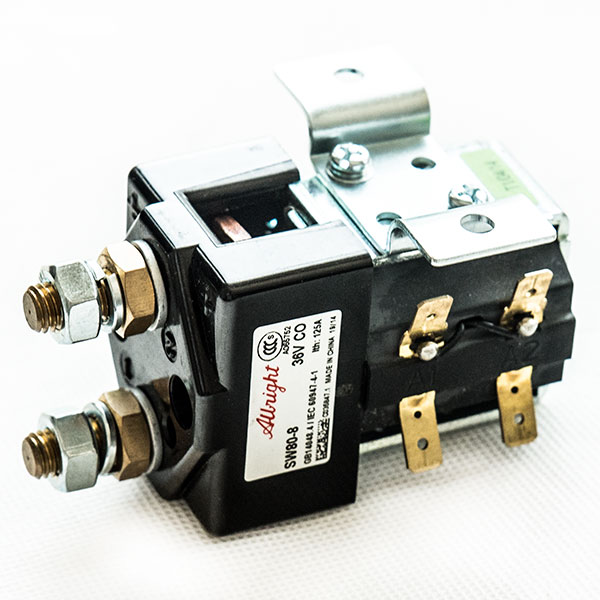 Albright SW80, SW81, SW82, QCC26C-100A, 100A / 125A SPST SPNO DC Contactor Installation Bracket, M Form