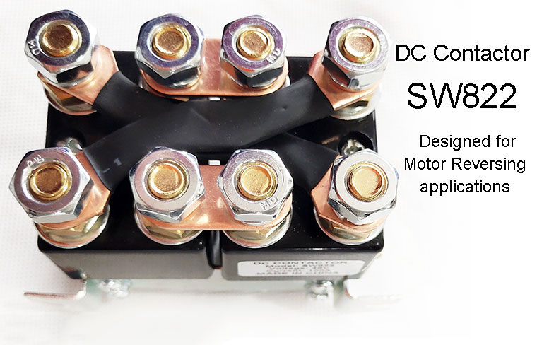 100A Albright SW822 Type DC Contactor, Reversing Contactor, 2xDPST