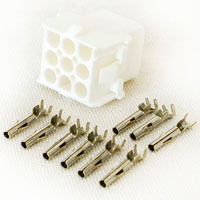 TE 9-Pin Connector 350782-1 with Socket Contact 350536-1