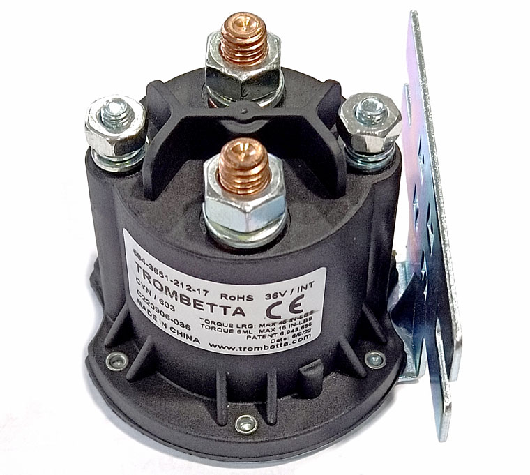 36V TROMBETTA PowerSeal DC Contactor 684-3651, With Flat type L Shape Bracket