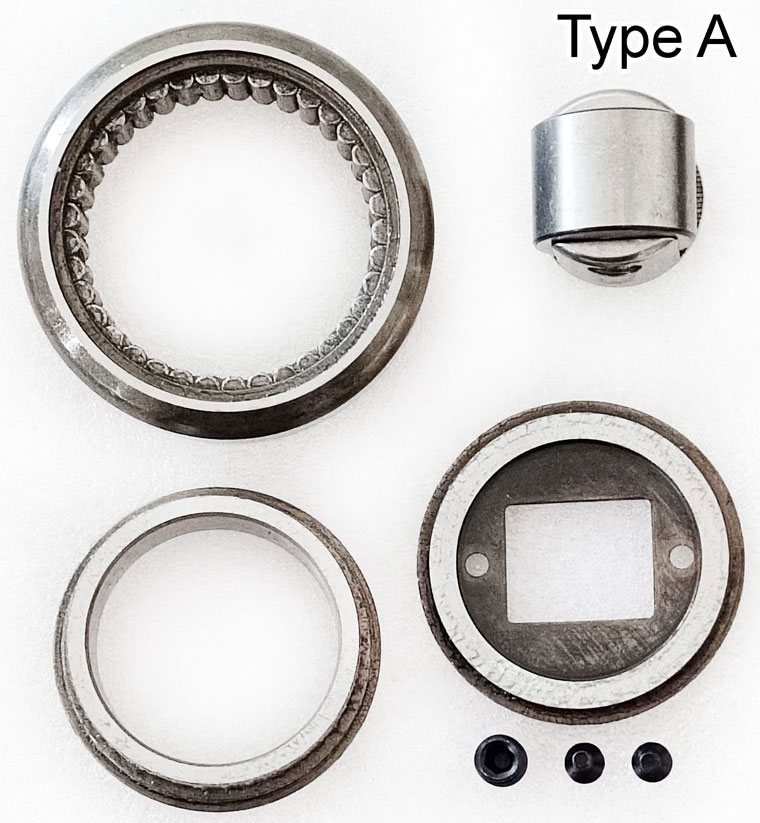 Type A, 77.7 / 77.5 Mast Rolle, XILIN CDD15Z Pallet Truck Roller Bearing, Bore Diameter 46mm