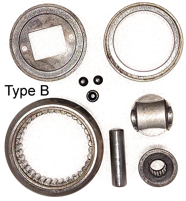 Type B, 77.7 / 77.5 Mast Rolle, XILIN CDD15Z Pallet Truck Roller Bearing, Bore Diameter 46mm