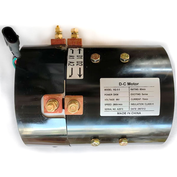 XQ-3-3 / XQ-3-5C / XQ-3-36C, 36V 3kW DC Series Winding Motor, EZGO TXT Marathon 36V Traction Motor