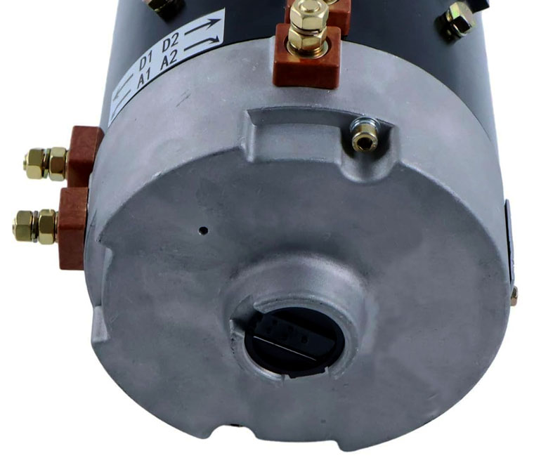 36V / 48V DC Series Winding Motor, Club Car Part Number 101785702 / 101785704, Golf Cart Drive Motor, Compatible with XQ-3.75HP / GE 5BC58JBS6335, Shaft with 10 Teeth External spline