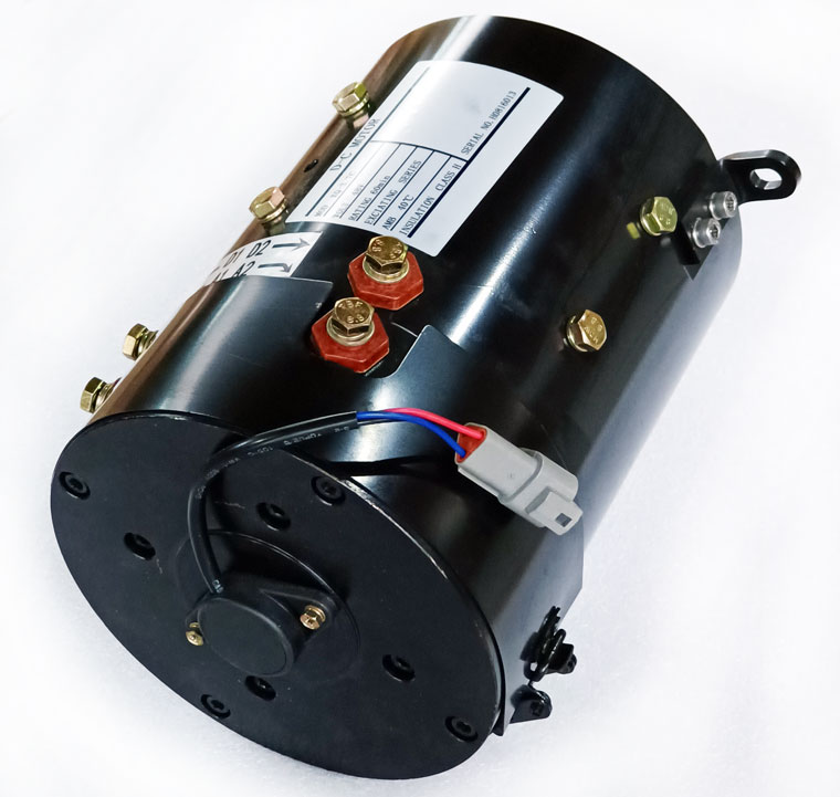 36V / 48V DC Series Winding Motor for Club Car DS Golf Carts, with 10-Teeth Spline