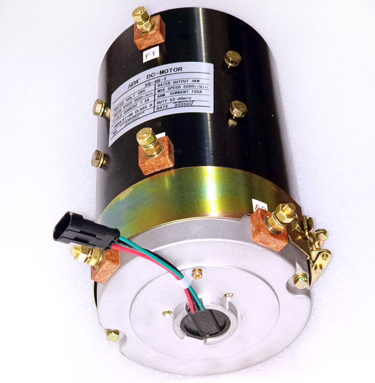 48V 4kW DC SepEx Motor XQ-4B-T, HDK Golf Cart Traction Motor