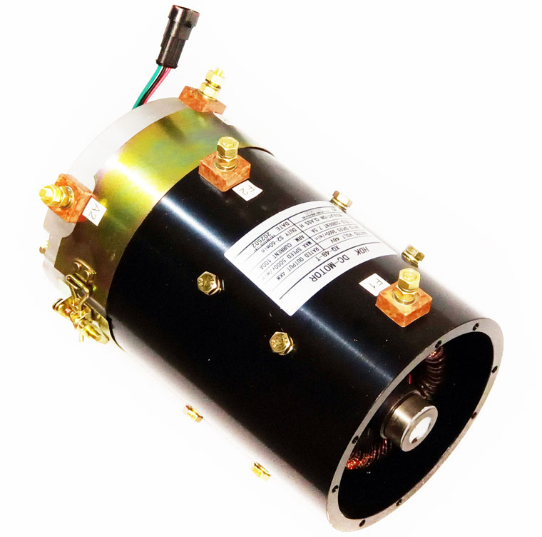 48V 4kW DC SepEx Motor XQ-4B-T, HDK Golf Cart Traction Motor