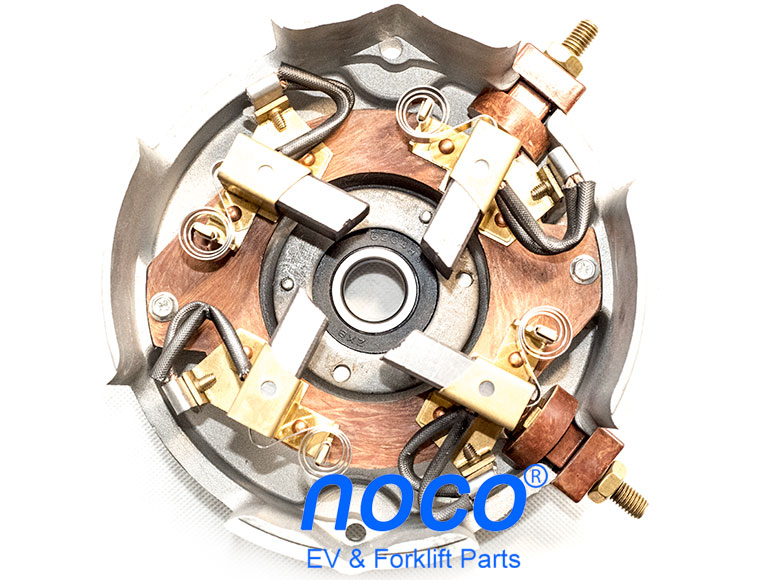 Carbon Brush Assemblage Of DC SepEx Traction Motor XQ-5.3, Full Set Of Carbon Brush, Spring, Holder, Studs And Cover