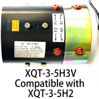 48V 3kW DC SepEx Motor XQT-3-5H3V, Compatible With XQT-3-5H2, DONGFENG Golf Cart Traction Motor