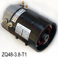 DC SepEx Motor, 48V / 3.8 kW, KDS ZQ48-3.8-T1, AMD DL9-4006, E-Z-GO Part Number 624105 / 612624, Compatible With ZQS48-3.0C-T1